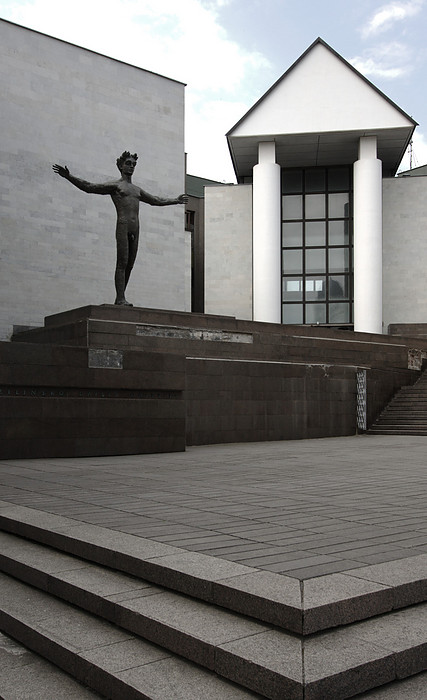Kaunas, Lithuania: Statue of Man